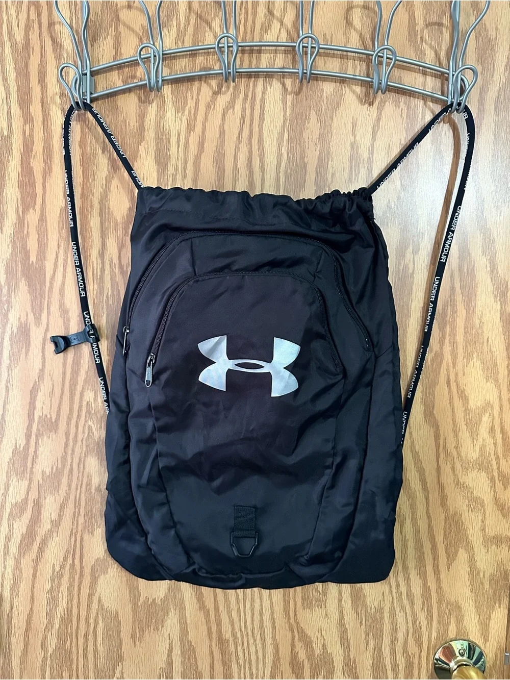 Black Under Armour Undeniable 2.0 Sackpack Water Resistant 3 Compartments